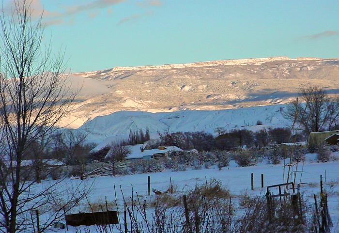 Winter scene from Delta Colorado - Western slope of the Rockies.