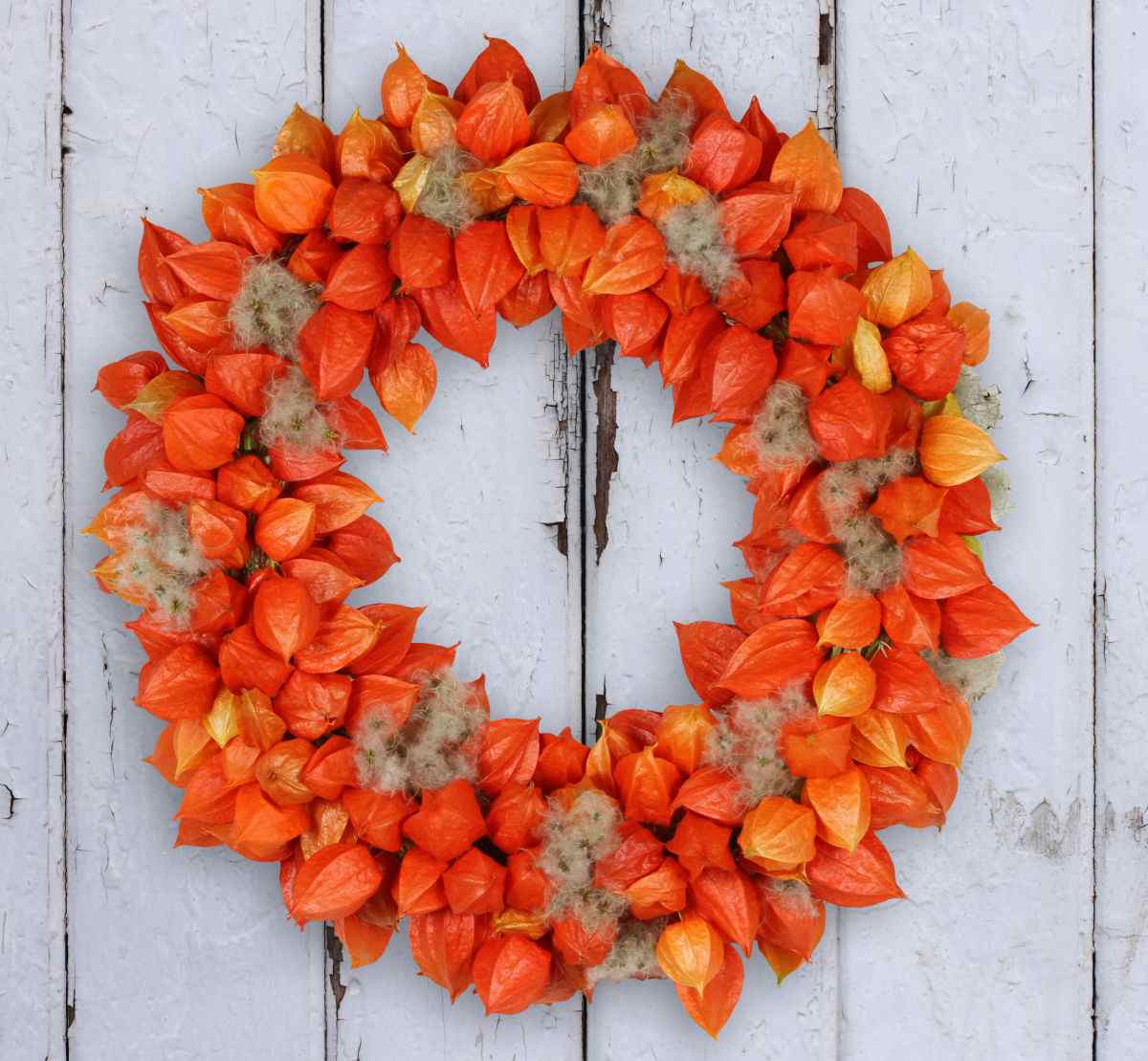 Chinese lantern wreath.